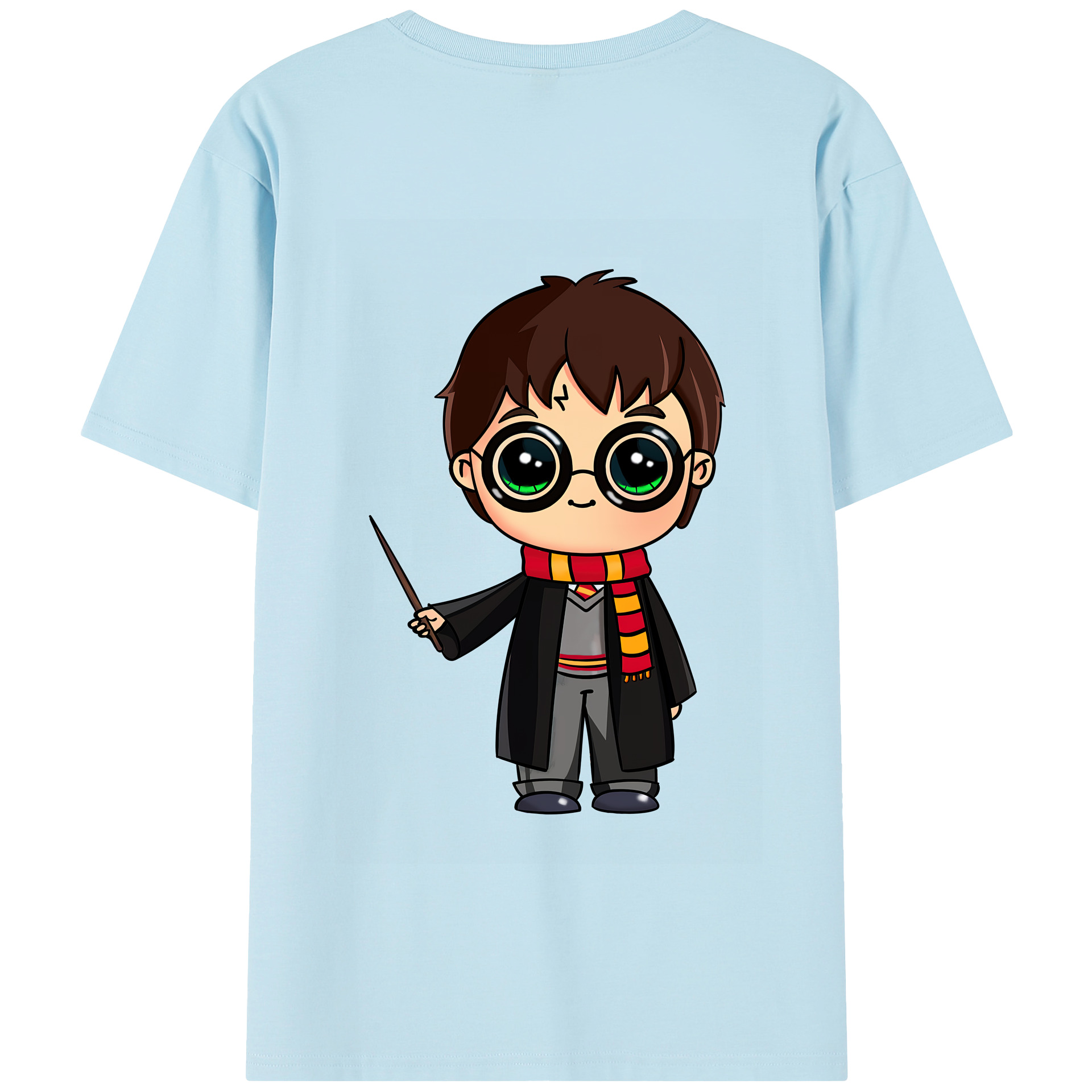 （画像用） Harry Potter ハリー・ポッターシリーズ 綿100％半袖Tシャツ（背面プリント）